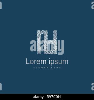 Initial Letter IA Logo Template Vector Design. Abstract letter logo design Stock Vector