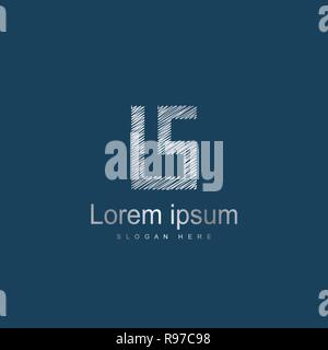 Initial Letter IS Logo Template Vector Design. Abstract letter logo design Stock Vector