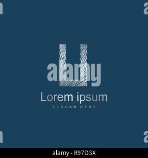 Initial Letter LI Logo Template Vector Design. Abstract letter logo design Stock Vector