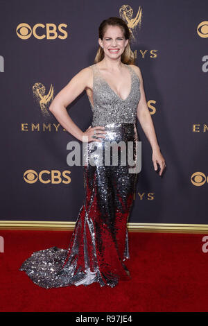 LOS ANGELES, CA, USA - SEPTEMBER 17: Anna Chlumsky arrives at the 69th Annual Primetime Emmy Awards held at Microsoft Theater at L.A. Live on September 17, 2017 in Los Angeles, California, United States. (Photo by Xavier Collin/Image Press Agency) Stock Photo