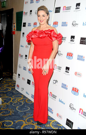 Arrivals at the Nordoff Robbins Championship Boxing Dinner, held at the London Hilton in London.  Featuring: Claire Sweeney Where: London, United Kingdom When: 19 Nov 2018 Credit: WENN.com Stock Photo