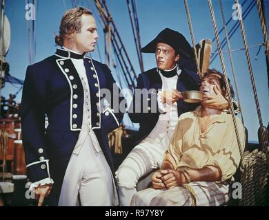 Original film title: MUTINY ON THE BOUNTY. English title: MUTINY ON THE BOUNTY. Year: 1962. Director: LEWIS MILESTONE. Stars: MARLON BRANDO. Credit: METRO GOLDWYN MAYER / Album Stock Photo