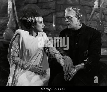 Elsa Lanchester & Boris Karloff Film: Bride Of Frankenstein; The Bride ...