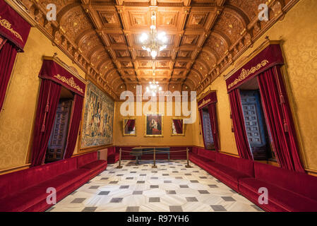 Toledo, Spain - December 16, 2018 : Interior of Doncellas Nobles Church, Toledo, Spain. Stock Photo