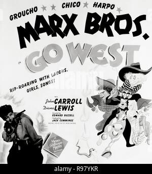 Original film title: GO WEST. English title: GO WEST. Year: 1940. Director: EDWARD BUZZELL. Credit: M.G.M / Album Stock Photo