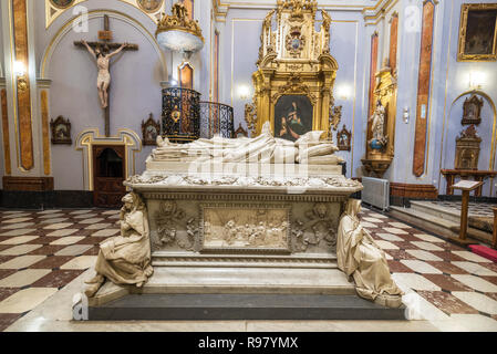 Toledo, Spain - December 16, 2018 : Interior of Doncellas Nobles Church, Toledo, Spain. Stock Photo