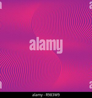 Abstract linear pattern. Vector illustration. Bright background with wave lines Stock Vector