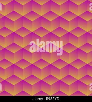 Volume texture made from color cubes. 3d geometric pattern. Vector illustration. Abstract geometric background with cubes. Stock Vector