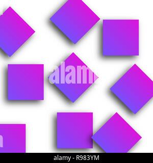 Abstract background with colorful squares and shadows. Vector illustration. Futuristic background Stock Vector