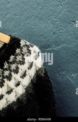 Traditional hand knitted Icelandic wool Lopapeysa sweaters Stock Photo ...