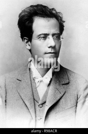 Austrian composer Gustav Mahler. Portrait, 1898. Stock Photo