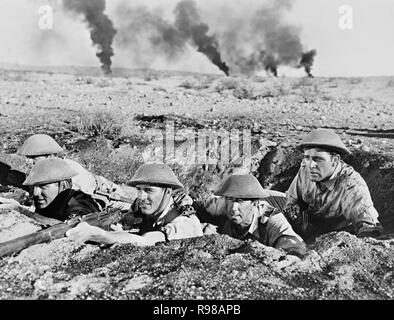 Original film title: THE DESERT RATS. English title: THE DESERT RATS. Year: 1953. Director: ROBERT WISE. Stars: RICHARD BURTON. Credit: 20TH CENTURY FOX / Album Stock Photo