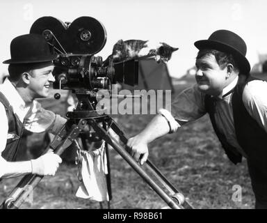 Original film title: THE FINISHING TOUCH. English title: THE FINISHING TOUCH. Year: 1928. Director: CLYDE BRUCKMAN. Stars: OLIVER HARDY; STAN LAUREL. Credit: HAL ROACH/MGM / Album Stock Photo