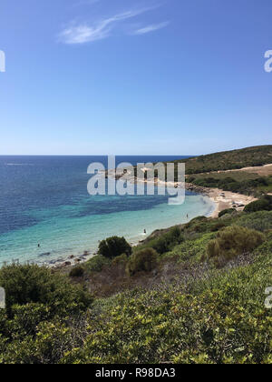 Beach near Carloforte on the Island of San Pietro, Sardinia - Italy Stock Photo