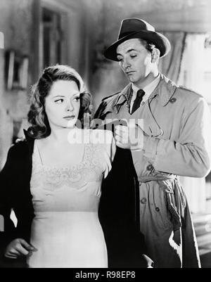 Original film title: OUT OF THE PAST. English title: OUT OF THE PAST. Year: 1947. Director: JACQUES TOURNEUR. Stars: ROBERT MITCHUM; JANE GREER. Credit: RKO RADIO PICTURES / Album Stock Photo