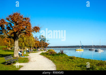 Tutzing, Lake Starnberg, Germany Stock Photo