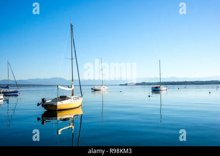 Tutzing, Lake Starnberg, Germany Stock Photo