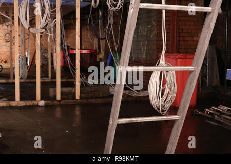 Building work in progress to create City Centre aprtments at Union Lofts in Preston Stock Photo