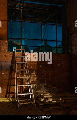 Building work in progress to create City Centre aprtments at Union Lofts in Preston Stock Photo