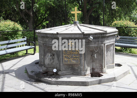 Well in the grounds of Kashveti Church of Saint George in Tbilisi Stock Photo