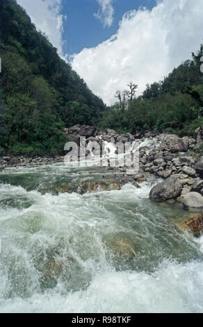Teesta river Tholung Sikkim India