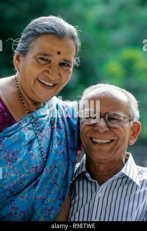 Old couple, husband wife, MR#318&319 Stock Photo