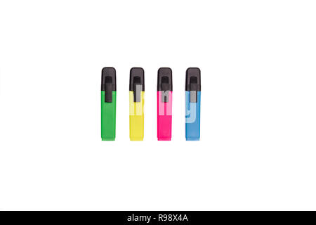 markers isolated on a white background Stock Photo