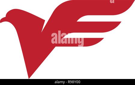 Falcon Logo Template vector illustration design Stock Vector
