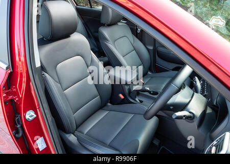 Hong Kong, China Nov 21, 2018 : KIA Sportage 2018 Seat Nov 21 2018 in Hong Kong. Stock Photo