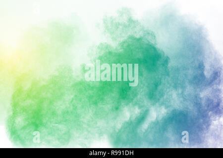 Abstract color smoke on white background. Abstract Color smoke clouds. Stock Photo