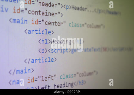 Internet Encryption & Code Stock Photo