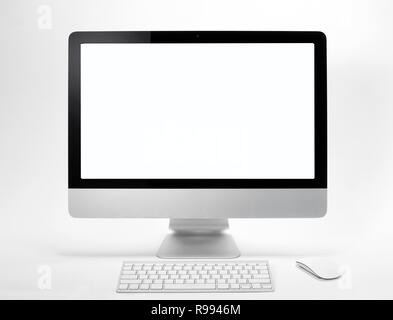 Glossy Computer Display Stock Photo