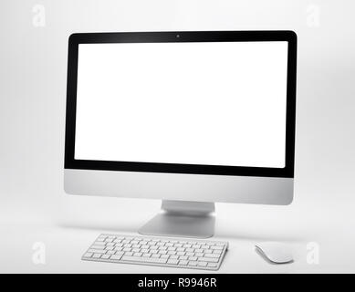 Glossy Computer Display Stock Photo