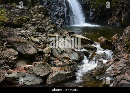 Pistyll Cain Waterfalls, Wales Stock Photo