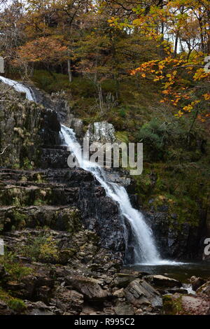 Pistyll Cain Waterfalls, Wales Stock Photo