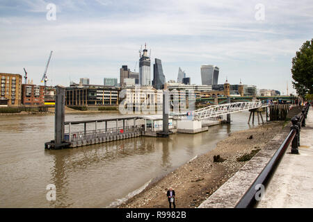 LONDON, UK - MAY 20, 2017. London cityscape across the River Thames, London, England, UK, May 20, 2017. Stock Photo