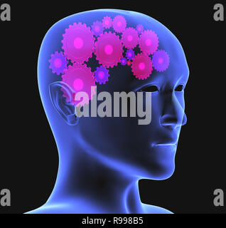 Conceptual image - thought process. 3d Stock Photo