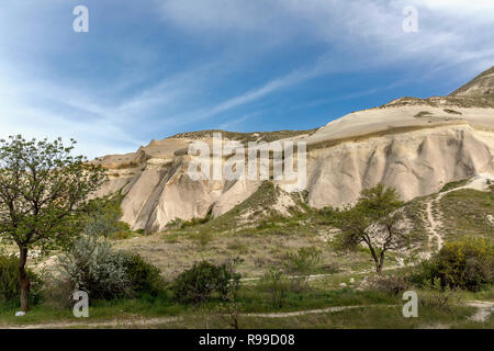 turkey kapadokya located under the name of Simon Paşabağları other natural volcanic formations in the valley. Stock Photo