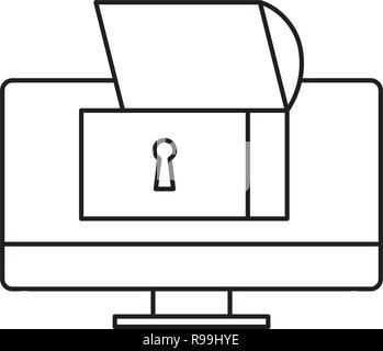 computer and chest video game vector illustration Stock Vector