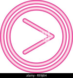 clock time neon white background vector illustration vector illustration Stock Vector
