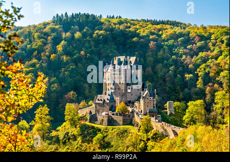 Eltz Castle in autumn. Germany Stock Photo