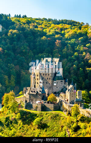 Eltz Castle in autumn. Germany Stock Photo