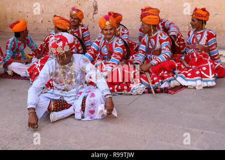 Rajasthani men in traditional dress, Pushkar, India Stock Photo - Alamy