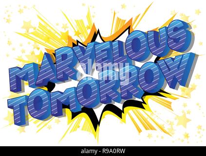 Marvelous Movement - Vector illustrated comic book style phrase on ...