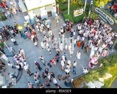 Bangkok, Thailand - December 16, 2018: People visit and dine at chocolate ville park and restaurant in Bangkok,Thailand.The chocolate ville park and r Stock Photo