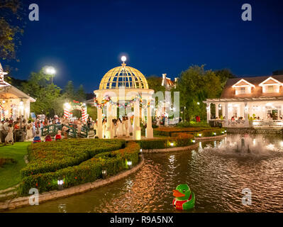 Bangkok, Thailand - December 16, 2018: People visit and dine at chocolate ville park and restaurant in Bangkok,Thailand.The chocolate ville park and r Stock Photo