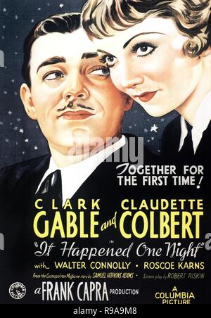 Original film title: IT HAPPENED ONE NIGHT. English title: IT HAPPENED ONE NIGHT. Year: 1934. Director: FRANK CAPRA. Credit: COLUMBIA PICTURES / Album Stock Photo