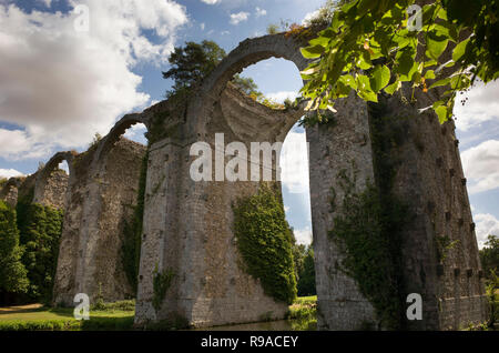 Aquaduct at Chateau de Maintenon , Eure-et-Loir department, Centre region, France, Europe Stock Photo