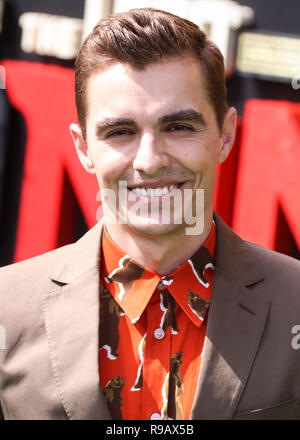 WESTWOOD, LOS ANGELES, CA, USA - SEPTEMBER 16: Actor Dave Franco arrives at the Los Angeles Premiere Of Warner Bros. Pictures' 'The LEGO Ninjago Movie' held at the Regency Village Theatre on September 16, 2017 in Westwood, Los Angeles, California, United States. (Photo by Xavier Collin/Image Press Agency) Stock Photo