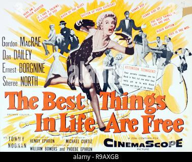 Original film title: THE BEST THINGS IN LIFE ARE FREE. English title: THE BEST THINGS IN LIFE ARE FREE. Year: 1956. Director: MICHAEL CURTIZ. Credit: 20TH CENTURY FOX / Album Stock Photo